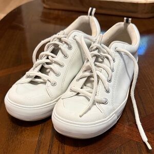 Keds sport women's white leather sneakers